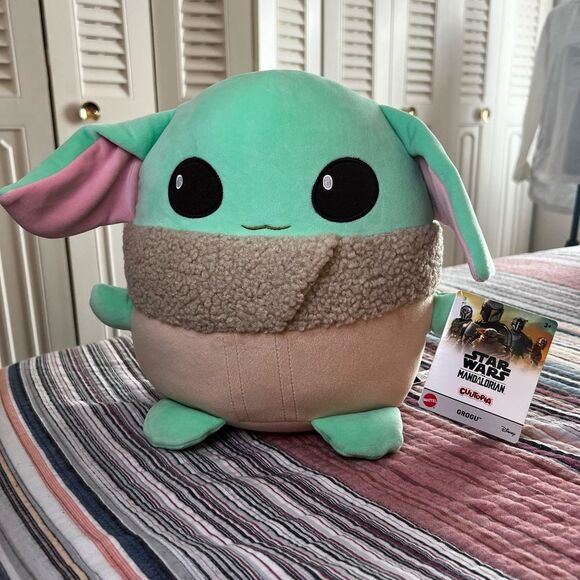 Star Wars Mattel Grogu Plush Disney 10” Cutopia SOFT New with tags - Picture 10 of 11